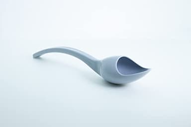 Félixlöffel – Cuchara de Parkinson, para uso diario, cubiertos, ayuda para temblores o enfermedades de Parkinson, color gris plateado