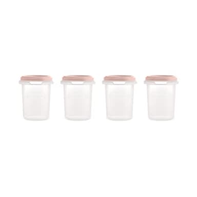 Miniland Set 4 Herméticos Candy 250ml. Pack de 4 herméticos graduados (250ml)