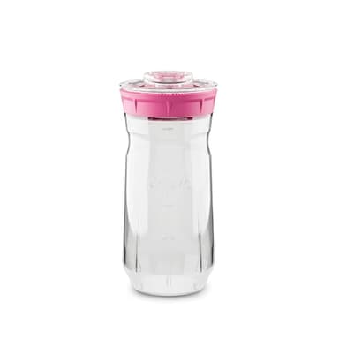 KEFIRKO Kefir Maker | El set ideal para preparar Kéfir de Leche o Kéfir de Agua en Casa | Fermentador-Germinador Casero + Librito de Recetas Descargable en PDF | 1.4l | BPA Free | Rosa