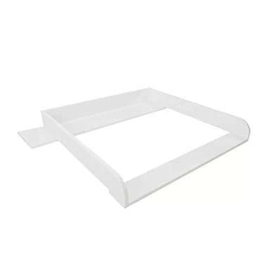 Puckdaddy Liján | Cambiador compatible con cómodas IKEA Hemnes, etc. | Cambiador con revestimiento de madera MDF blanco | Cambiador premium con material de fijación para montaje en pared.