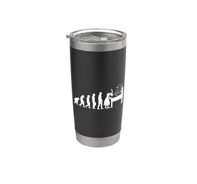 Flipper Arcade Game Evoltution Pinball - Pistola de lanzamiento Vaso térmico de acero inoxidable de doble pared
