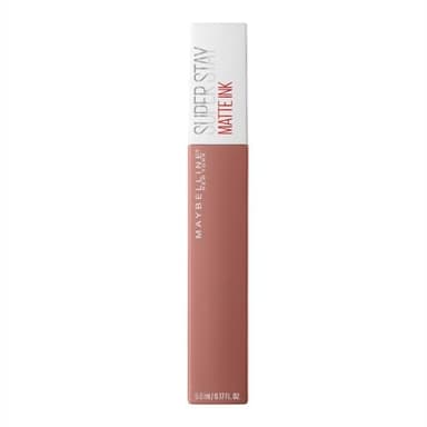 Maybelline New York, SuperStay Matte Ink, Pintalabios Mate de Larga Duración, Tono 65 - Seductres, Rosa Nude