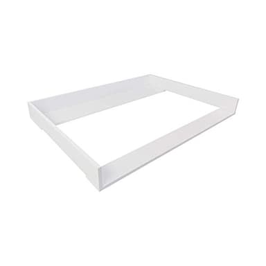 Puckdaddy Cambiador XXL Odin - 108x80x10cm, de madera MDF en blanco, accesorios de cambiador compatibles con las cómodas Hemnes de Ikea, incl. material de fijación para montaje en pared