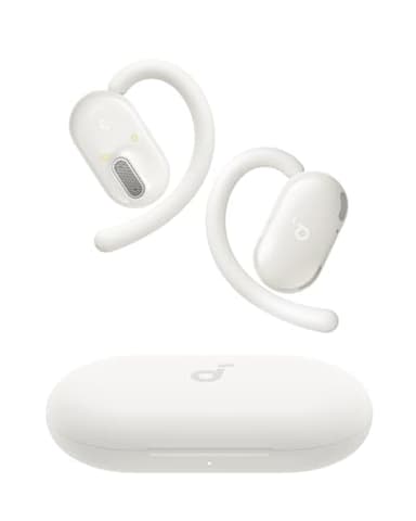 soundcore Anker V20i Auriculares Open-Ear, Ganchos Giratorios para Orejas, Ajuste Ceñido, Graves Potentes, Llamadas Nítidas, IP55, Luces Led, 36 h de Autonomía, Bluetooth 5.4, Conexión Multipunto