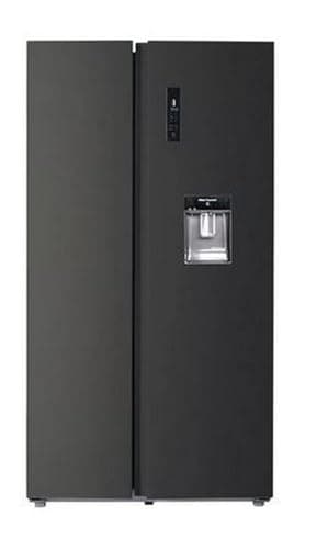 INFINITON Frigorifico Americano SBS-678A, 177 cm, E, 559 L, Inverter, SPECIAL BLACK INOX, Dispensador de Agua