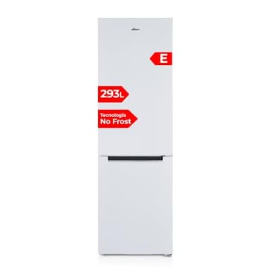 Nilson Frigorífico Combi Blanco, 2 Puertas. NC185600ENF, Capacidad 293 Litros, No Frost, Multi Air Flow, Bajo Nivel Sonoro, Puerta Reversible, Clasificación Energética E