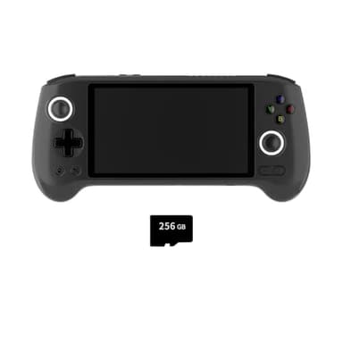 ANBERNIC RG556 - Consola de Juegos Portátil Retro Con 8000+ Clásicos, 5.48 IPS AMOLED Screen, Android, Regalo Para Niños y Adultos ((4+256G) + 128G)