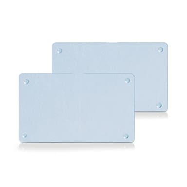 Zeller 26204 - Juego de tablas de cortar de cristal, 2 unidades, 25 x 15 x 0,5 centímetros