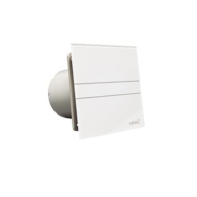 Cata E-100 G Extractor de Baño Serie E Grass. Funciona con el Interruptor de la Luz, Extracción Perimetral, Alta Eficiencia Energética Color Blanco