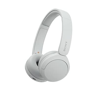 Sony WH-CH520 Auriculares Bluetooth con 50 h de batería, sonido DSEE y micrófono integrado, Blanco