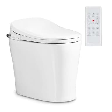 Nashi Yaiza Pro - wc Japonés | Inodoro inteligente | Diseño sin Cisterna, Sistema Fluxom | Descarga Auto | Luz de Cortesía | Asiento Calefactable, Agua Caliente y Secado | smart toilet