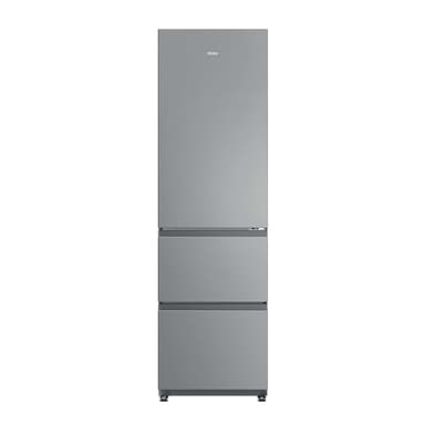 Haier 3D 55 Series 3 HTR3518ENMX - Frigorífico Combi, Cajones Direct Access, Circular AirFlow, 303L, My ZonePro, FunciónECO, Total No Frost, Ancho 54,5cm, Motor Inverter, LuzLED, Display Interno, Inox