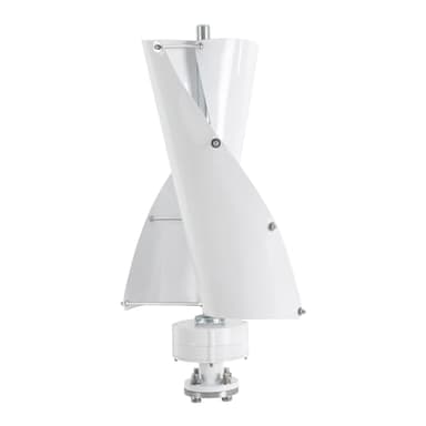 Tagtuell Turbina eólica, kit de generador de viento de eje vertical para uso doméstico con controlador, 2 cuchillas de aleación de aluminio, 500 W 12 V