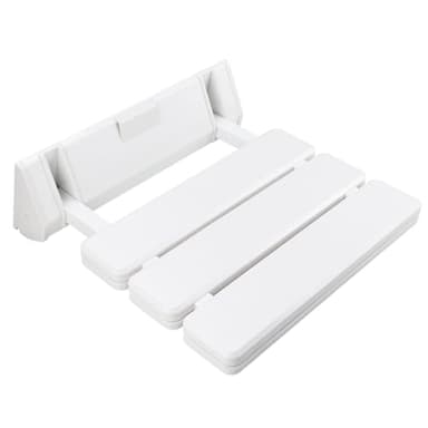 BOOMSTART Asiento de ducha plegable para montaje en pared, plegable para la ducha, plegable para la ducha, asiento de ducha plegable para montaje en pared, silla plegable de pared (asiento de ducha