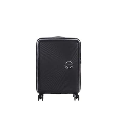American Tourister Soundbox - Spinner S Expandible Maleta de Cabina, 55 cm, 35.5/41 L, Negro (Bass Black)