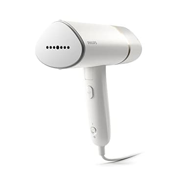 Philips Serie 3000 Plancha vertical-Vaporizador -1000 W, 20 g/min de vapor, Depósito de agua de 120 ml extraíble, Diseño compacto y plegable ideal para viajar, Blanca (STH3020/10)