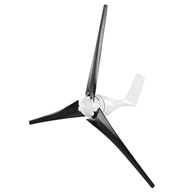 Generador de Turbina de Viento 1200W con 3 Palas y Controlador, Kit para Carga Marina Doméstica (Negro 24V)