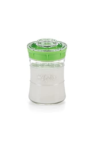 KEFIRKO Kefir Maker | El Set Ideal para Preparar Kéfir de Leche o Kéfir de Agua en Casa | Fermentador-Germinador Casero + Librito de Recetas Descargable en PDF | 900ml | BPA Free | Verde