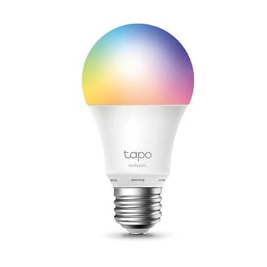 Tapo – Bombilla LED multicolor inteligente Wi-Fi, casquillo E27, compatible con Alexa y Google Home, 806 lúmenes, 8.3W, sin necesidad de concentrador, control remoto/app