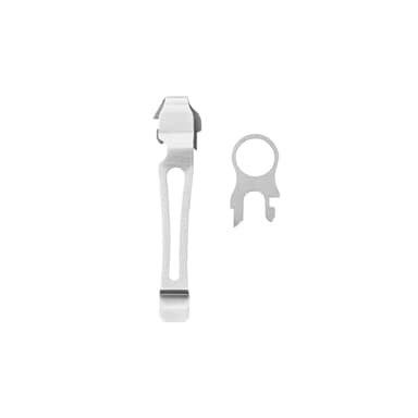Leatherman Pocket Clip & Lanyard Ring - Clip de Bolsillo y Anilla Para Cordón - Para Modelos Charge, Surge & Wave, Plateado