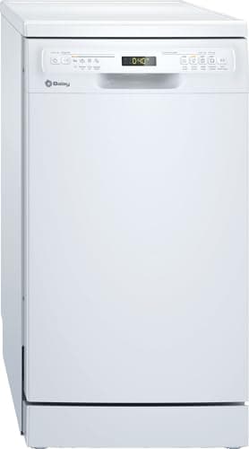 Balay - Lavajillas, Libre instalación, 45 cm de ancho, Motor ExtraSilencio, Home Connect, Display LED, Blanco, 3VN4030BA