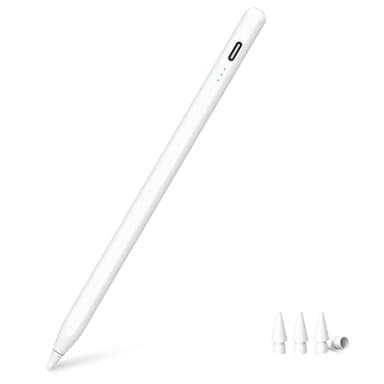 Lápiz Táctil para iPad de 9ª y 10ª Generación, Carga Rápida en 13 Minutos, Stylus Pencil para Apple iPad (2018-2025) 10/9/8/7/6, iPad Pro de 12,9/11/13 Pulgadas M4, iPad Air 3/4/5/M2, iPad Mini 5/6/7