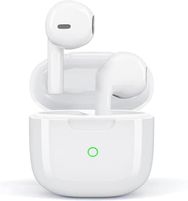 Auriculares Inalambricos Bluetooth, Cascos lnalámbricos Bluetooth 5.3, 50H HiFi Estéreo con 4 HD ENC Reducción de Ruido Mic, IP7 Impermeable Control Táctil In Ear Audifonos para iPhone Galaxy Android