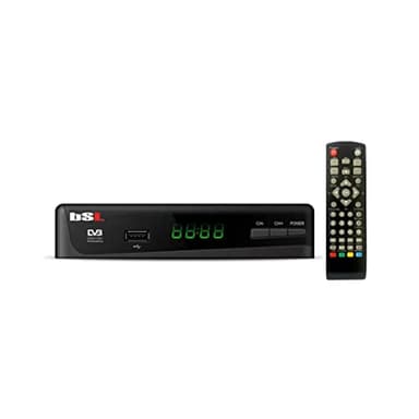 BSL BEAUTIFUL SOUND LINE Receptor DVBT2 HD BSL-255,paraTV Digital Terrestre deAlta DefiniciónFull HD 1080P,Soporta H.265 10 Main HEVC,Display Digital y Mando aDistancia,Entrada Scart,USB y HDMI,negro