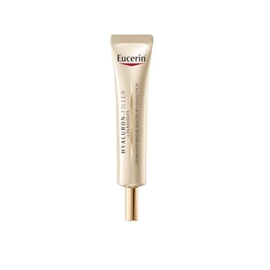 Eucerin Hyaluron-Filler + Elasticity Crema de contorno de ojos FPS 20 (15 ml), crema antiarrugas y antiojeras 2 en 1, fórmula con Ácido Hialurónico para todo tipo de pieles
