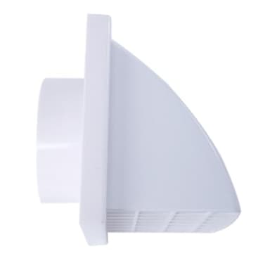 UTTASU Escape de pared exterior con solapa antirretorno para ventiladores extractores de cocina y baño, salida impermeable y resistente al viento