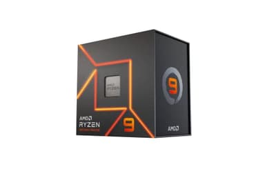 AMD Ryzen 9 7900X Procesador (tarjeta gráfica Radeon integrada, 12 núcleos/24 threads, 170W DTP, Socket AM5, 76MB Caché, Reloj de aumento máx. hasta 5.6 GHz, sin ventilador)