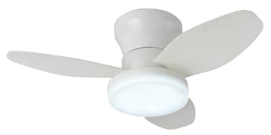 BEL AIR HOME - Ventilador de Techo TAURUS con Motor DC y Luz LED 24W, 6 Velocidades de Aire y 3 Temperaturas de Luz, Mando a Distancia Incluido, (BLANCO)
