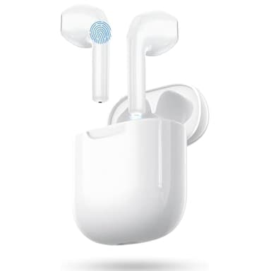 Auriculares Inalámbricos Bluetooth, In Ear Auriculares Bluetooth 5.3 con Cancelacion Ruido HD Mic, 48H Cascos Inalambricos de HiFi Estéreo, IPX7 Impermeable Audifonos Inalambricos para iPhone Android