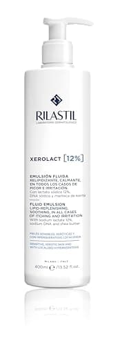 Rilastil - Xerolact 12, Leche Corporal Hidratante con Urea, Suaviza y Alisa la Piel Muy Seca, Rugosa y con Tendencia a la Descamación - 400 ml