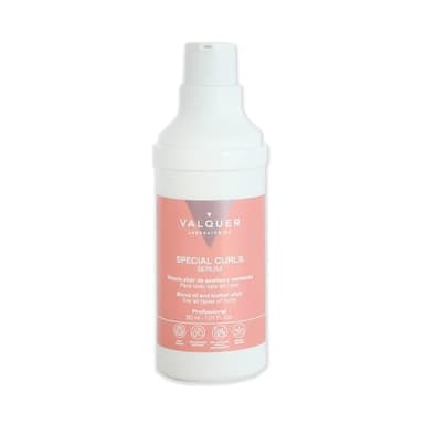 Valquer Serum Especial Rizos para Cabello Rizado Método Curly para Rizos Definidos y Naturales. Pelo Suave y Sin Encrespamiento. Con Mezcla de Elixir de Aceites y Mantecas. Vegano. 30 ml.