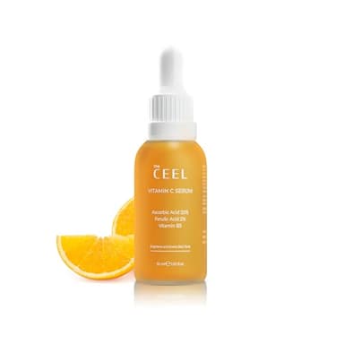 The Ceel Serum Vitamina C 20% con Ácido Ferúlico, Vitamina B5 | Vitamina C Serum Facial Antimanchas Hidratante con Glutatión | Piel Radiante 30 ml