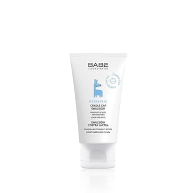 LABORATORIOS BABÉ - Emulsión Costra Láctea 50 ml | Tratamiento Suave y Eficaz para Bebés |Crema Emoliente de Textura Ligera No Grasa que Elimina la Descamación de Manera Respetuosa | Crema de Farmacia