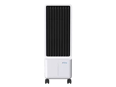 PUR LINE | Climatizador Evaporativo Bajo Consumo Enfriamiento Automático Agua, 4 Velocidades, Panel Digital, Mando a Distancia y Ruedas – Depósito 5L y Consumo 140W
