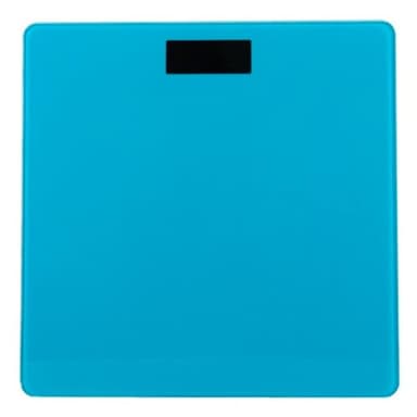 Tradineur - Báscula digital de baño - Encendido a presión - Peso Máximo: 180 kg - Pantalla LCD - 26 x 26 cm - Azul