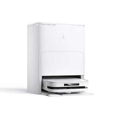 ECOVACS DEEBOT X5 Omni Aspiradora Robot con estación Todo en uno, 12800 Pa, ZeroTangle, fregado de Bordes Adaptable TruEdge™, fregado con Agua Caliente a 70 ℃