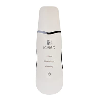 ICHIGO PERFECT CLEAN - Limpiador ultrasónico 4 en 1 función de iones, vibración, fototerapia LED y EMS limpia, exfolia, hidrata y tensa.Accesorio de silicona piel sensible. USB y 3 años de garantía.