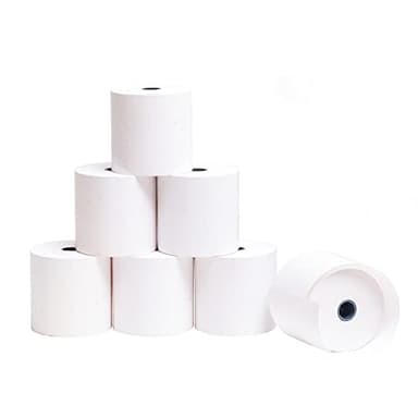 Rollos Papel Térmico 80x80x12 mm para Sumadora Impresora TPV, Sin Bisphenol A (8 unidades)