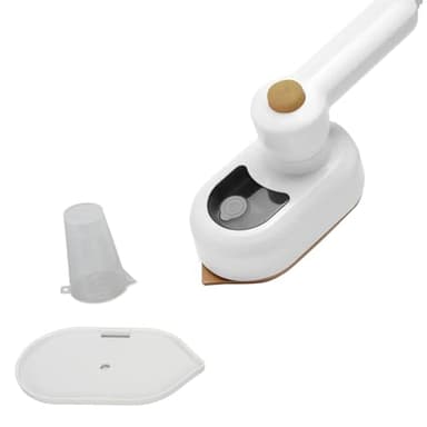 Mini Plancha de Viaje, Plancha De Vapor De Mano Giratoria 180°, Portátil Plancha de Viaje Pequeña con Tanque de Agua de 50ML, Plancha de Vapor Portátil para Viajes de Negocios en Casa (Blanco)