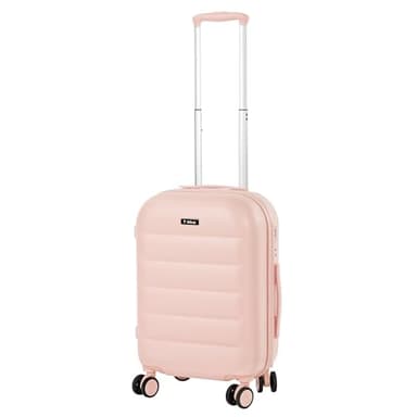 T-LOVENDO.ES Maleta de Viaje Cabina Trolley 20” (40L). Equipaje de Mano. 4 Ruedas Dobles. 57x37x23cm. Material ABS Semirigida. Cerradura o Candado TSA con combinación numérica. Asa telescópica. Rosa