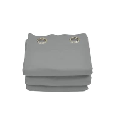 ACOUSPANEL Cortina Acústica de Tejido Opaco Anti Ruido, Algodón Ignífugo Escénico, Afelpado a Las Dos Caras de 300gr (Gris, 224x135 cm)