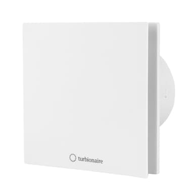 Turbionaire Arte 100 SW Extractor de Baño 100 mm, Blanco, Extracción, Ventilación estándar, Para baño, cocina, Válvula de no retorno, Protección IPX4, Aspiration perimetral