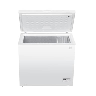 Svan Congelador horizontal Blanco SCH2002EDC. Capacidad 198 Litros, 1 Cesta, Bajo nivel Sonoro, Eficiencia Energética Clase E