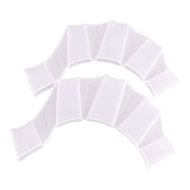 2 aletas de natación unisex de silicona, aletas de mano, guantes de malla para natación y maestrías de habilidad, mejora de habilidades