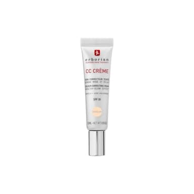 Erborian - CC Crème con Centella Asiática - Crema Facial Iluminadora de Alta Definición y Maquillaje - Protección Solar SPF 30 - Cosmética Coreana - Porcelain 15ml