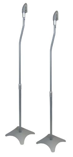 2 Soportes de Altavoces universales para Altavoces satélite, Color Plateado de HALTERUNGSPROFI